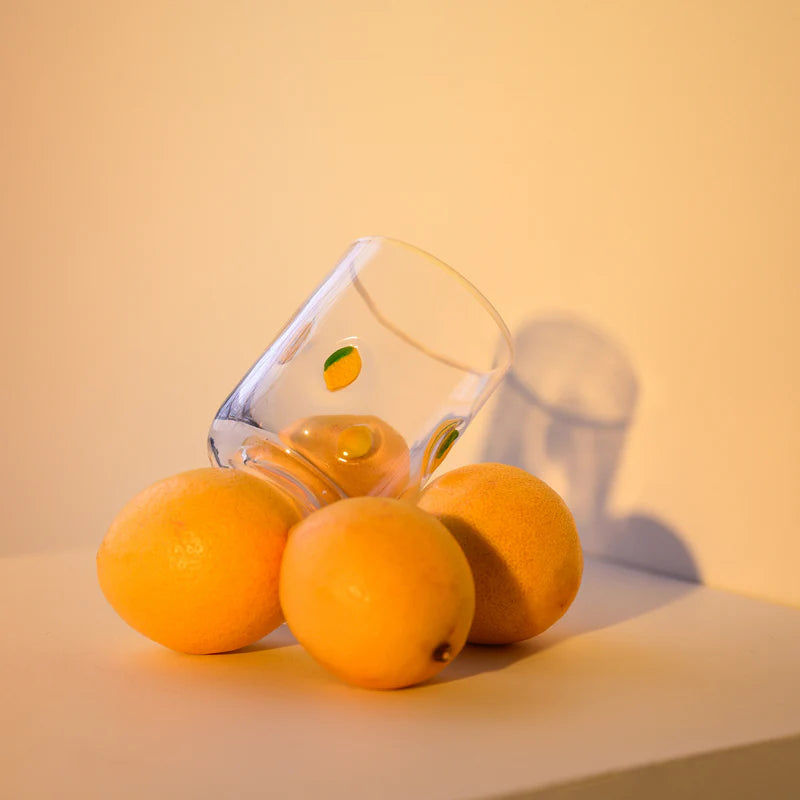 Lemon Icon Glass - Set of 4