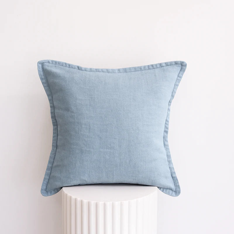 100% Belgium Linen Vintage Washed Cushion – Feather Filled