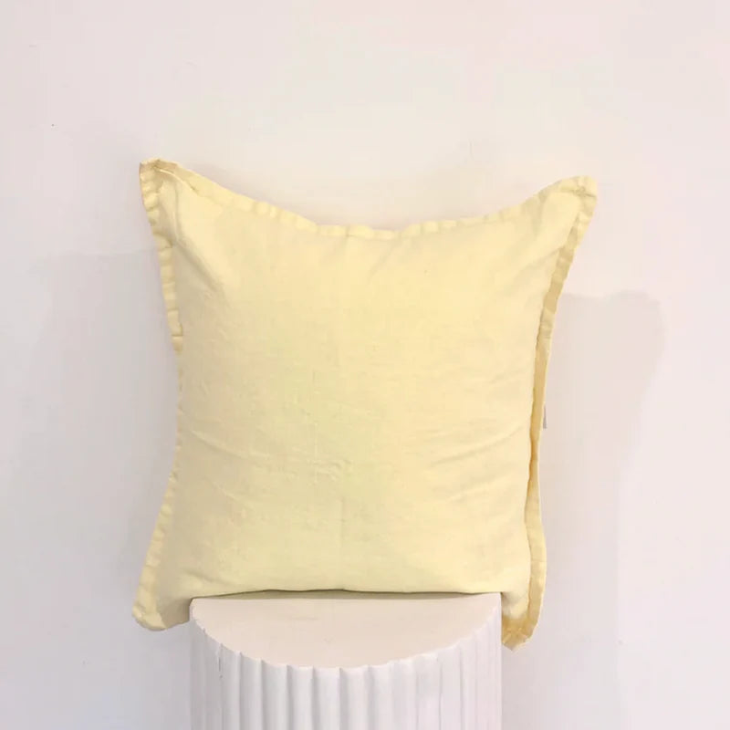 100% Belgium Linen Vintage Washed Cushion – Feather Filled