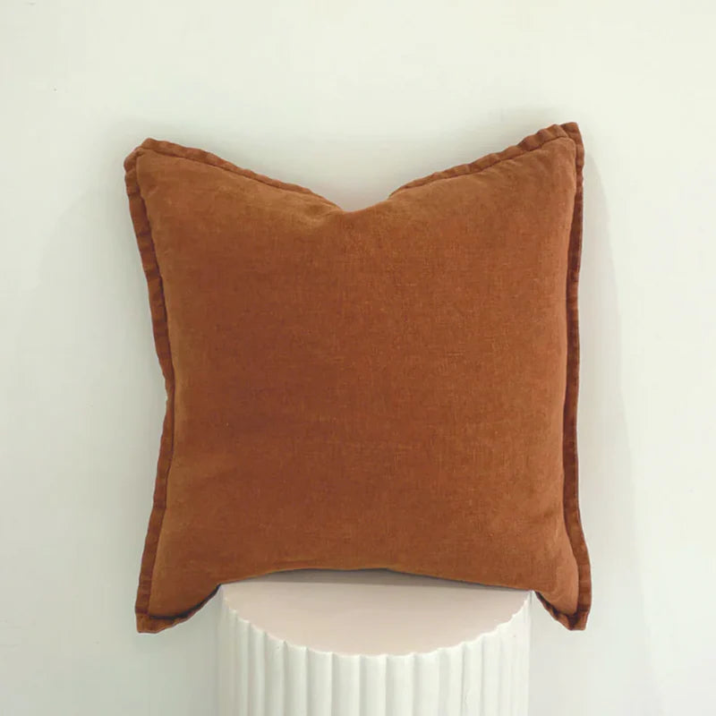 100% Belgium Linen Vintage Washed Cushion – Feather Filled
