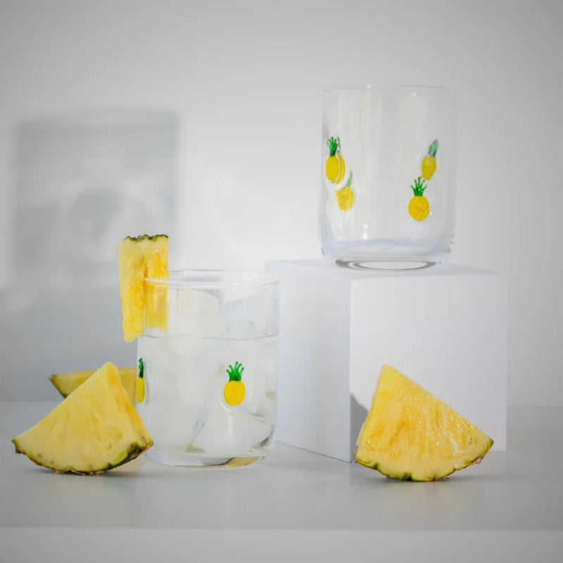 Pineapple Icon Glass – Set of 4