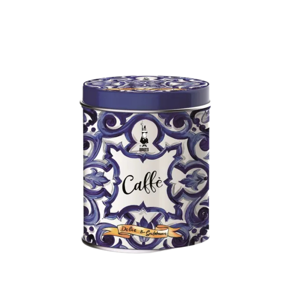 Bialetti Dolce&Gabbana Blu Med Perfetto Moka Autentico Coffee 200g + Tin