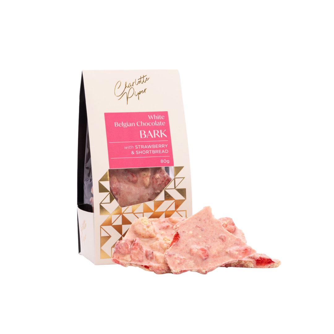 Bark - Strawberry & Shortbread - White Chocolate