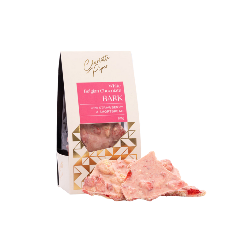 Bark - Strawberry & Shortbread - White Chocolate