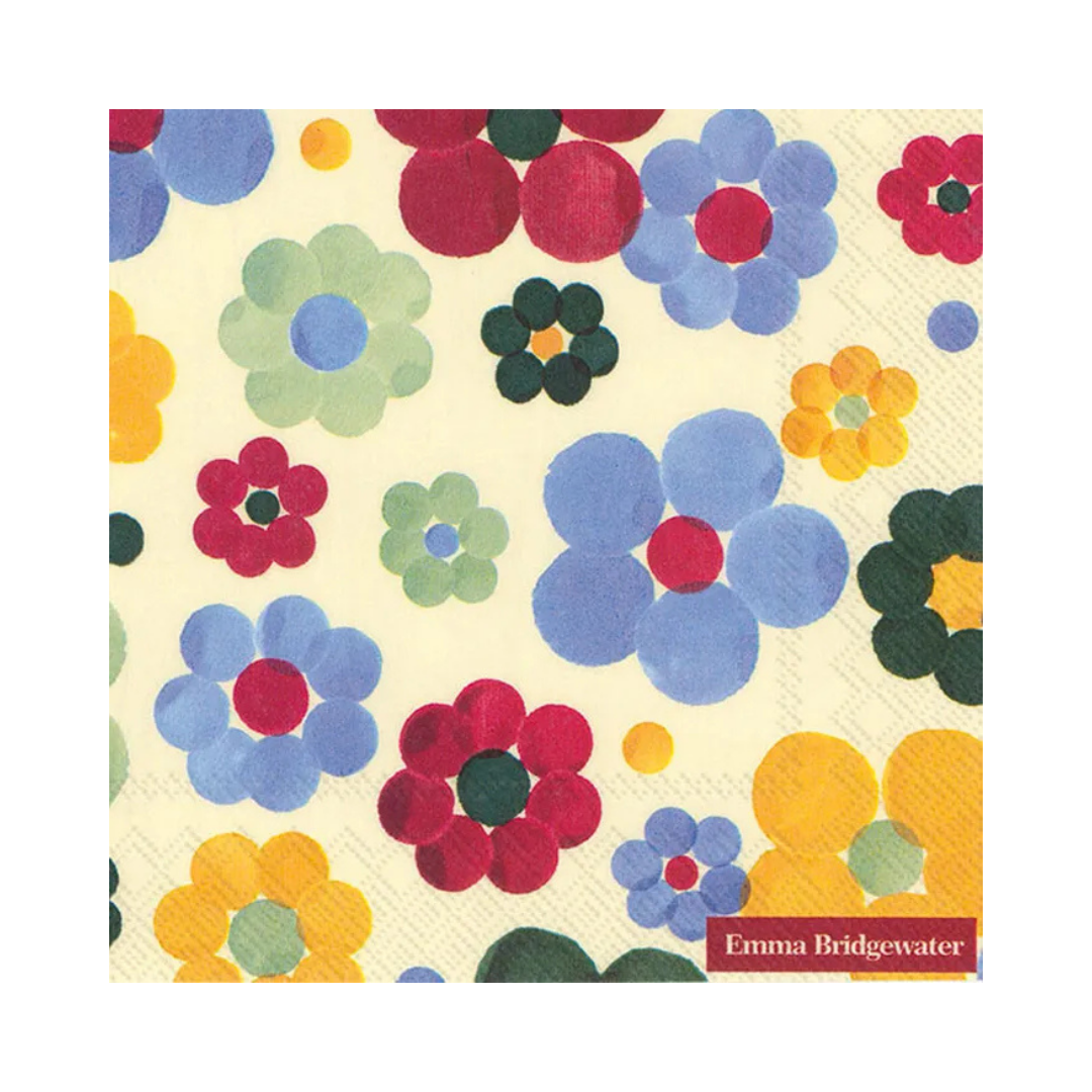 Luncheon Napkin Polka Floral