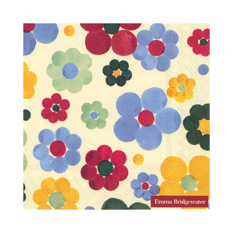 Luncheon Napkin Polka Floral
