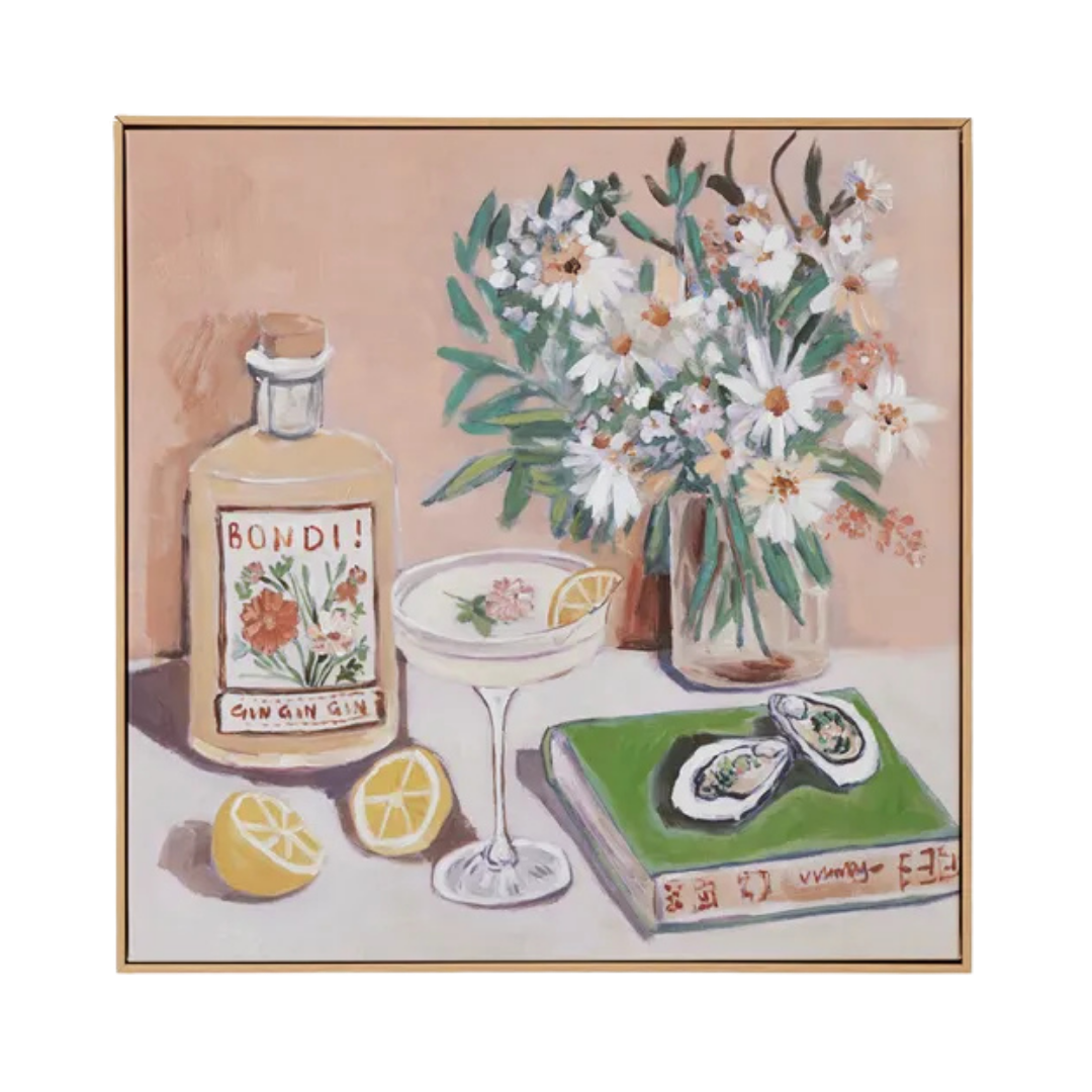 Bramble Natural Frame Oil Painting
