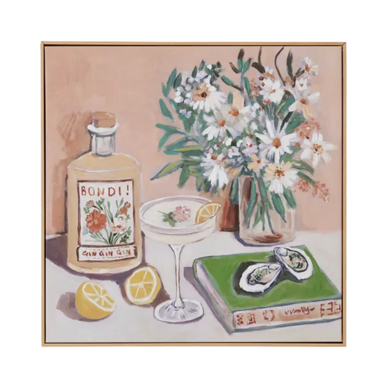 Bramble Natural Frame Oil Painting