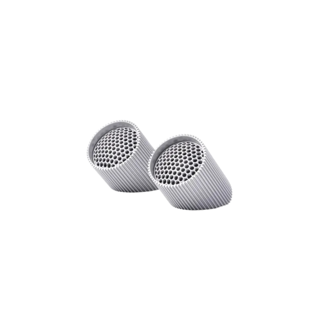 Ray-Set of Magnetic B/T Speakers - Raw Aluminium
