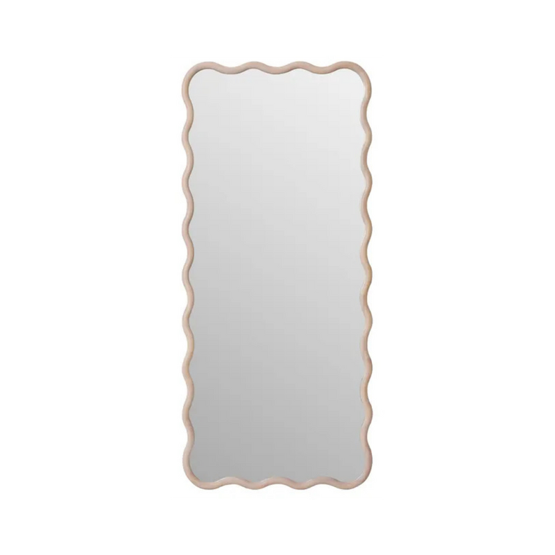 Lindsay Wood Mirror White Wash