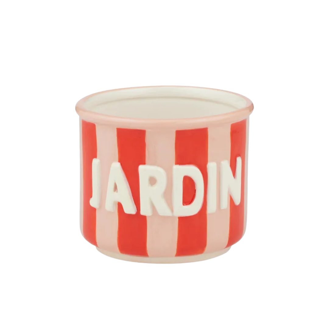 Jardin Ceramic Pot Red/Pink