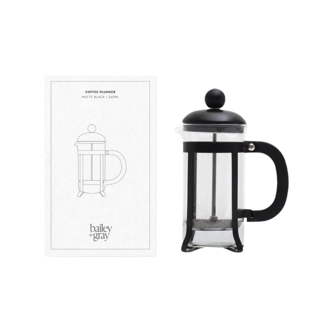 Bailey + Gray French Press Coffee Plunger 340ml