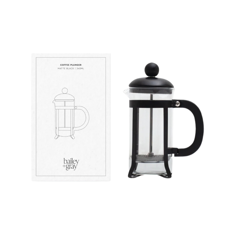 Bailey + Gray French Press Coffee Plunger 340ml