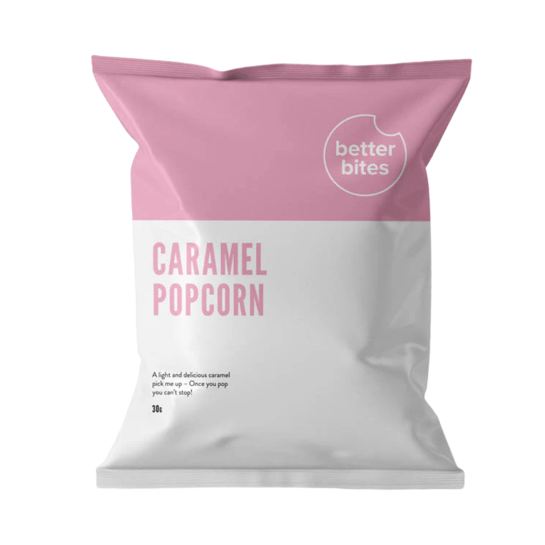 Better Bites Caramel Popcorn 30g Pink