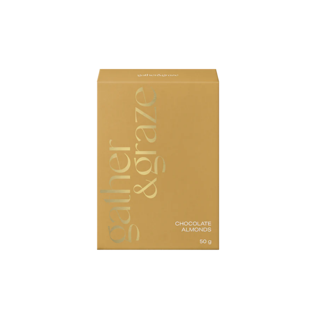 Gather & Graze Chocolate Almonds 50g Gold
