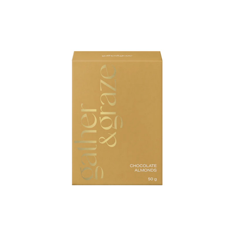 Gather & Graze Chocolate Almonds 50g Gold