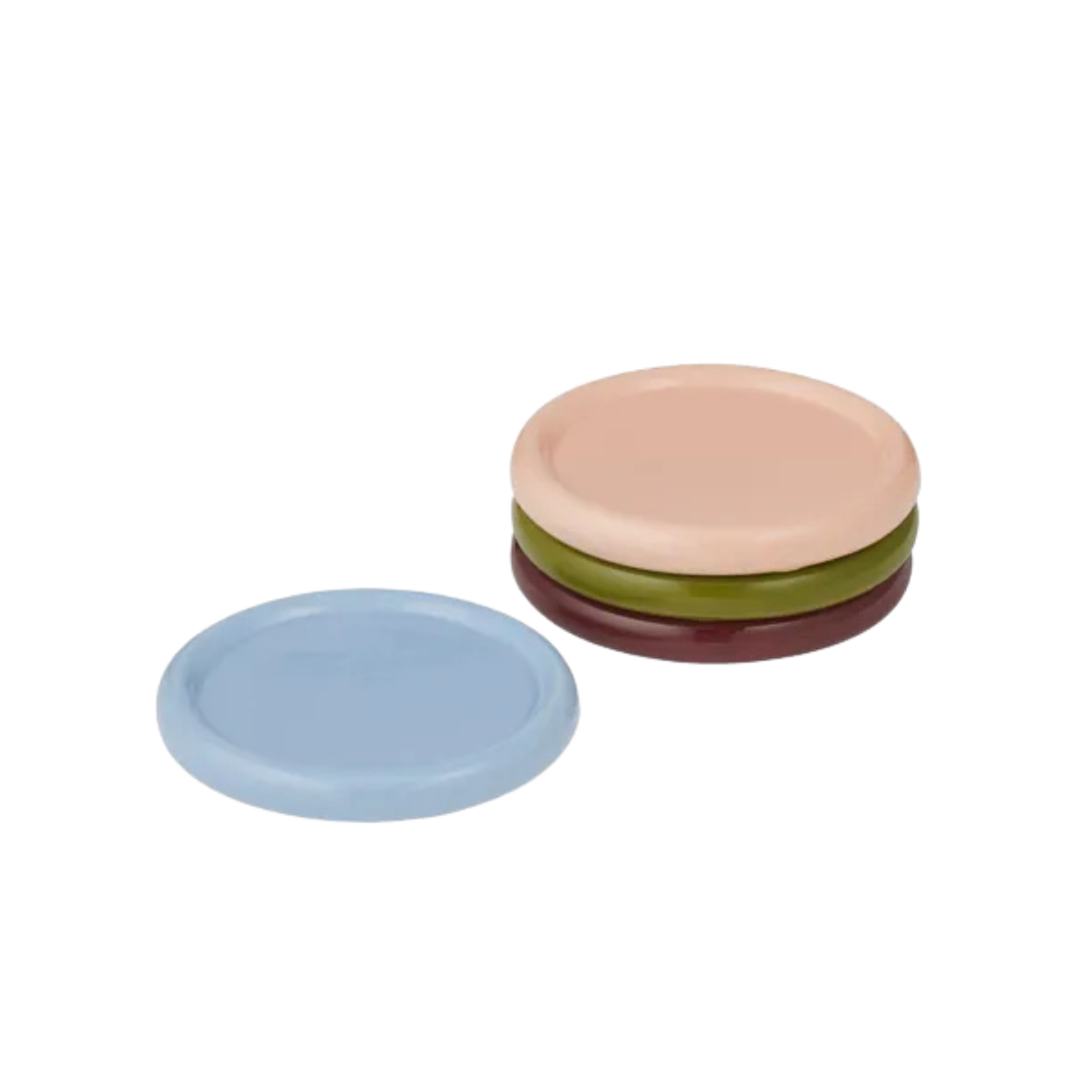 Orb Set of 4 Ceramic Coasters Multi