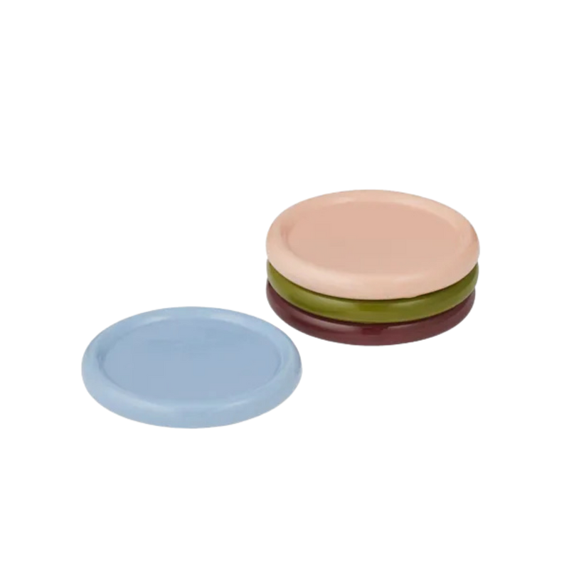 Orb Set of 4 Ceramic Coasters Multi