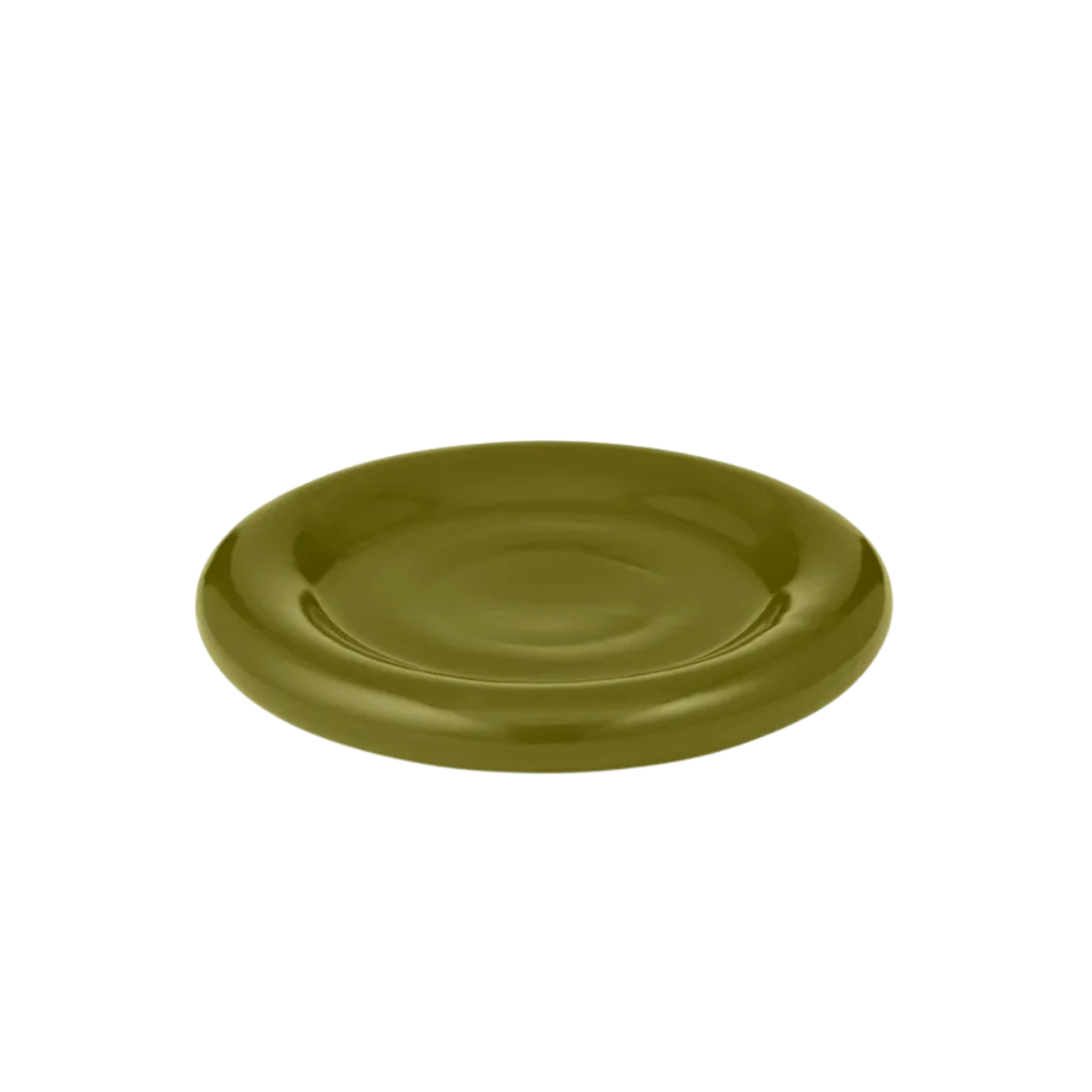 Orb Ceramic Platter 26cm Olive