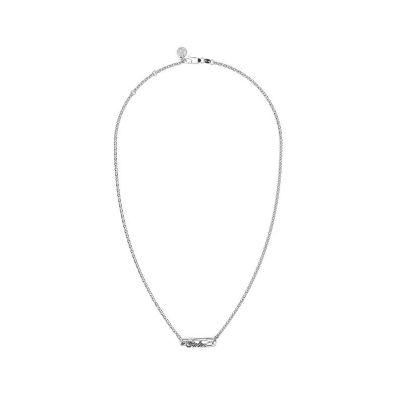 Scripted Pin Necklace