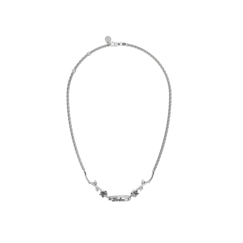 Rose Pin Necklace