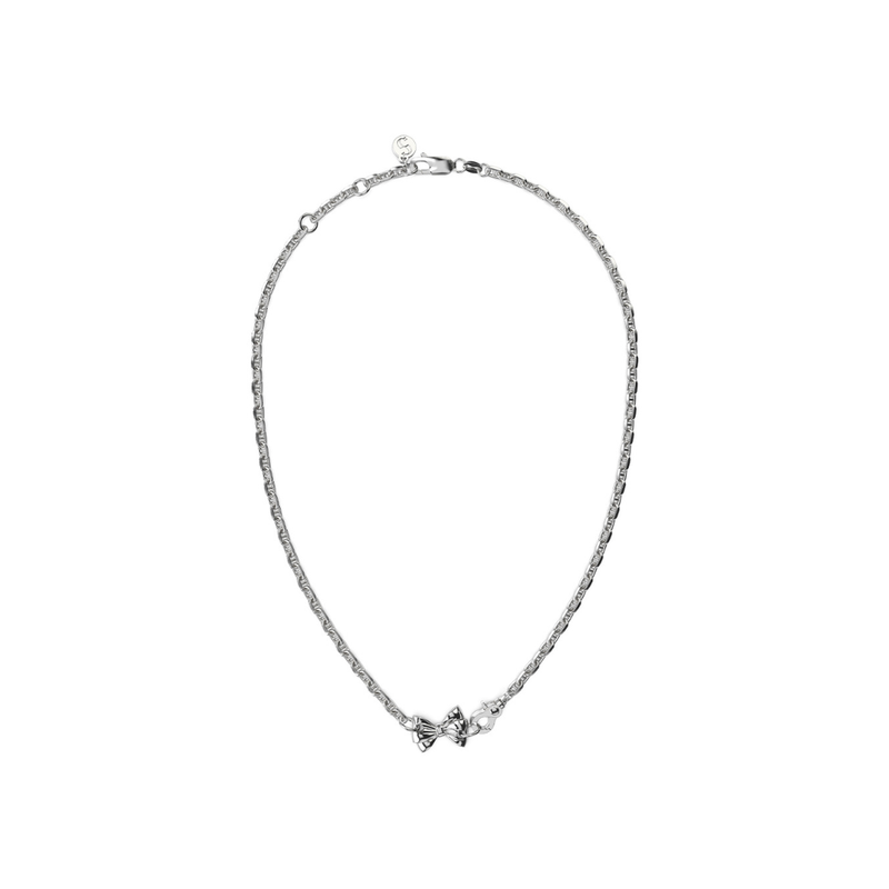 Pierced Bow Necklace