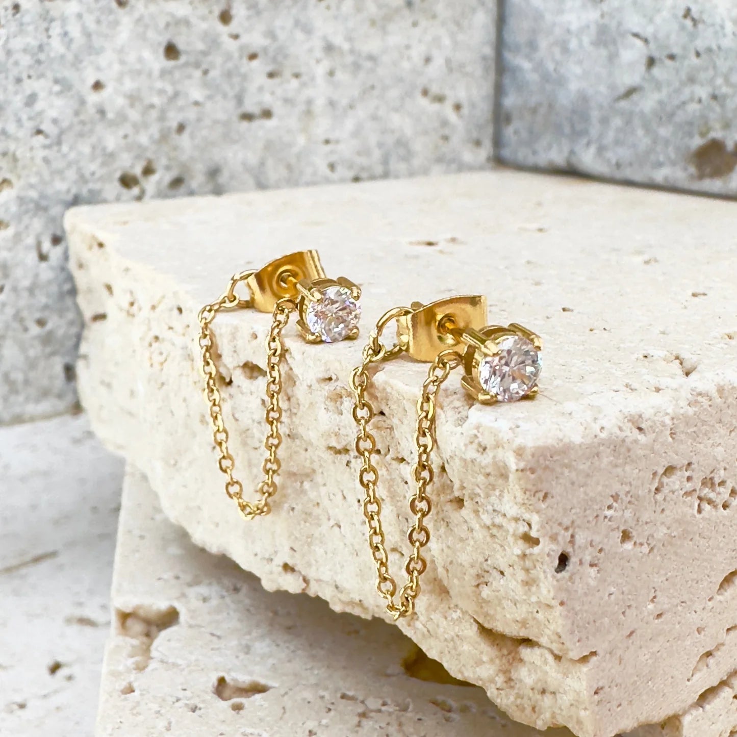 Urban Chain Stud Earrings