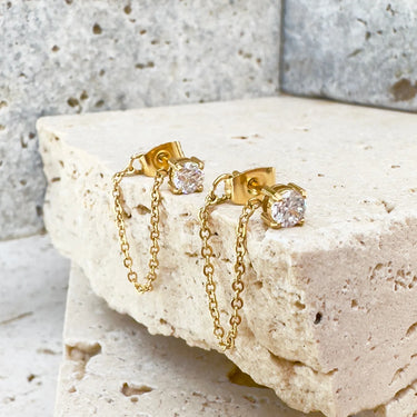 Urban Chain Stud Earrings