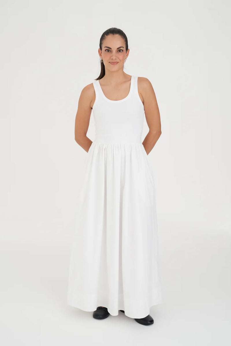 Monaco Maxi Dress White