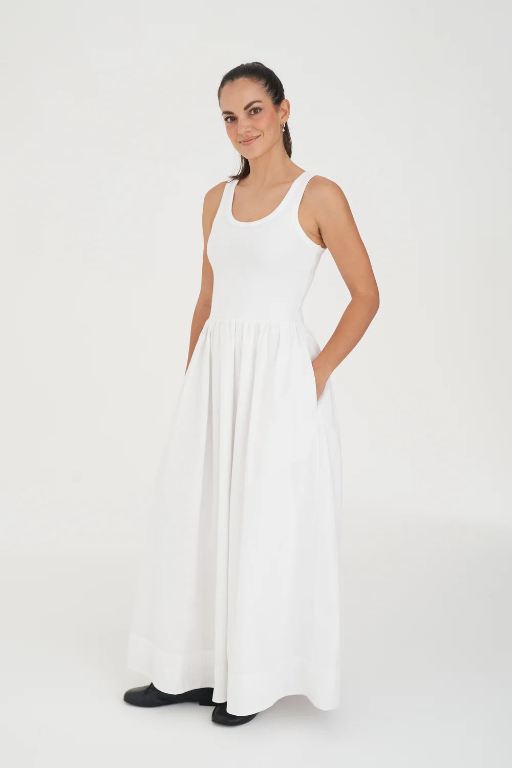 Monaco Maxi Dress White