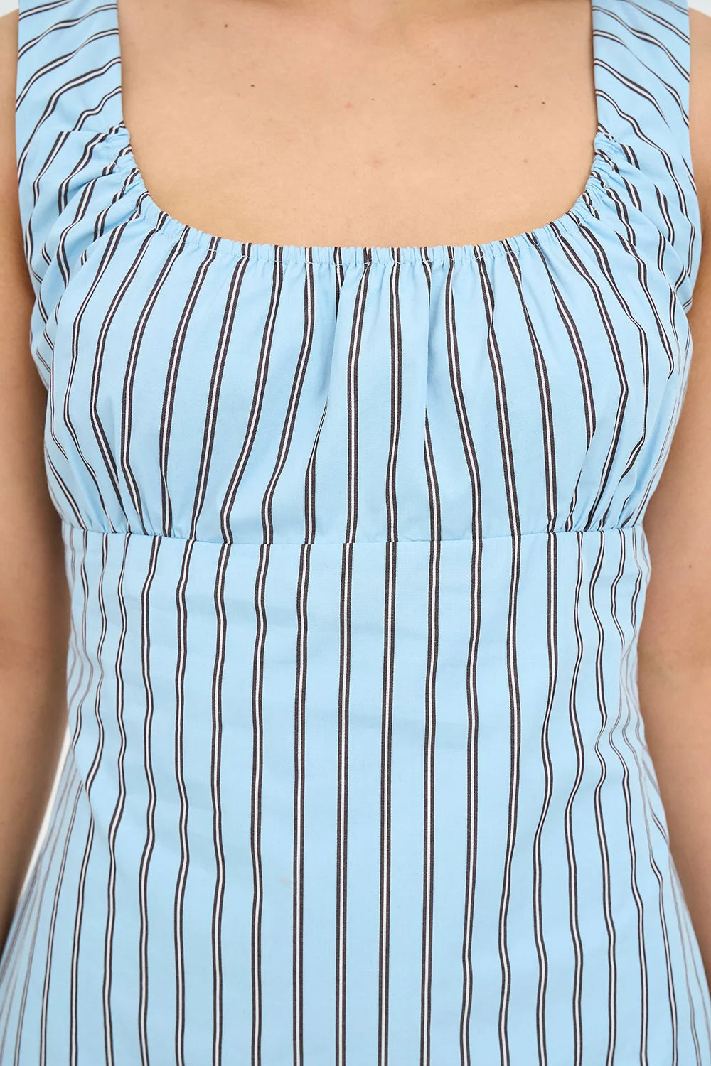Stripe Cora Mini Dress Bay Blue
