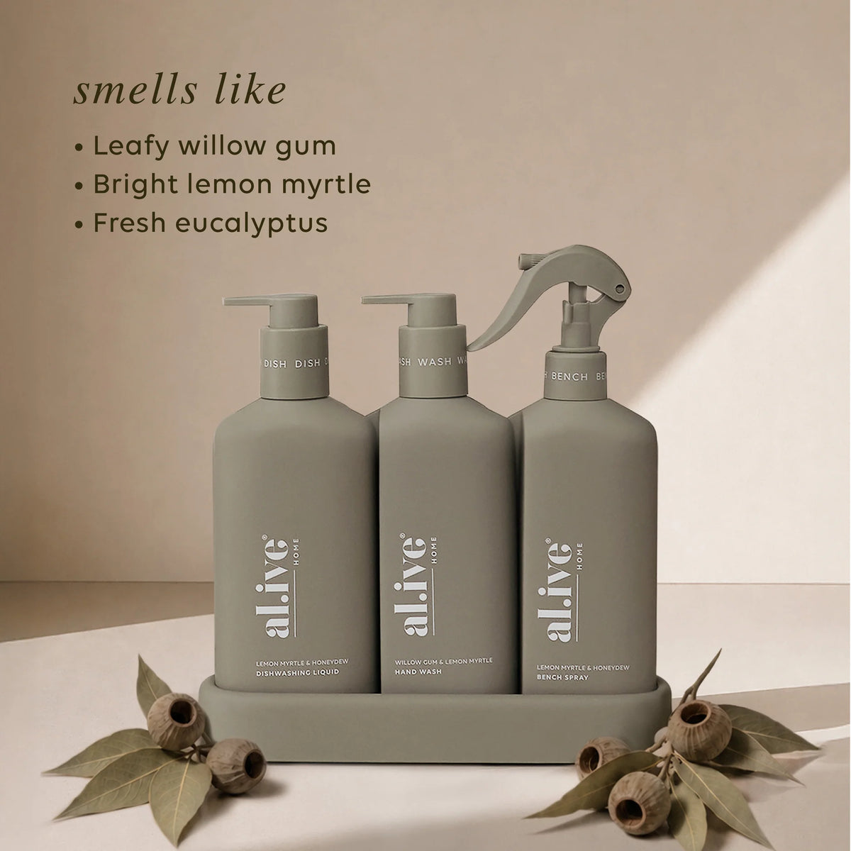 Kitchen Trio - Willow Gum & Lemon Myrtle + Lemon Myrtle & Honeydew