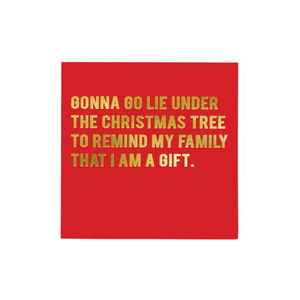 Christmas Card - Lie Under The Christmas Tree