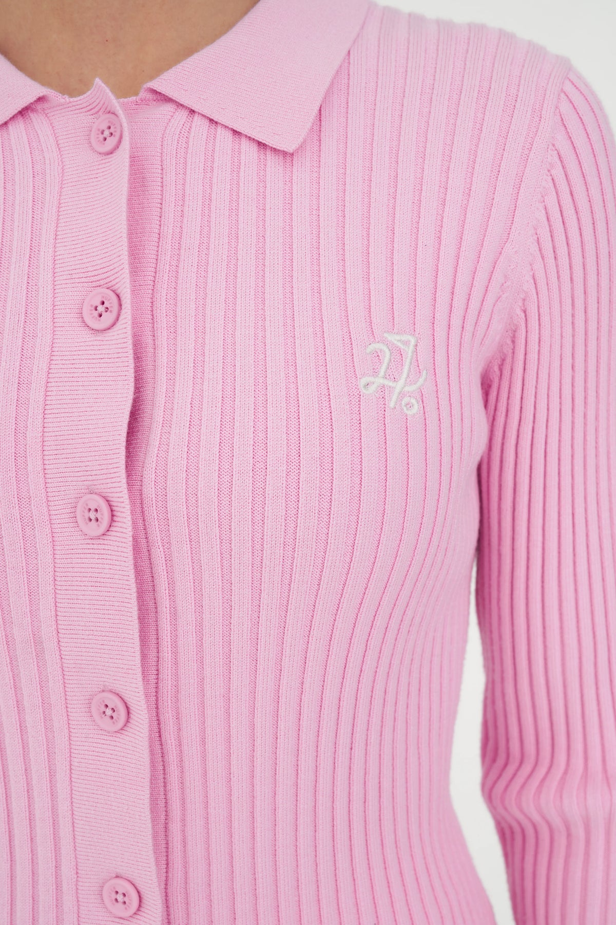 Womens Fields Rib Cardigan - Camellia