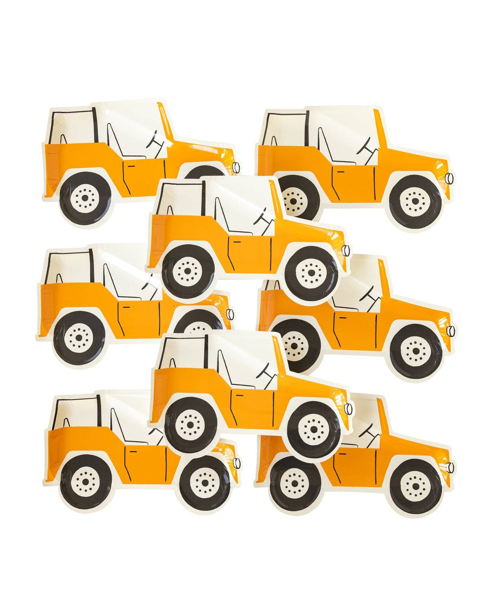 Safari Off-Road Vehicle Shaped Paper Plate