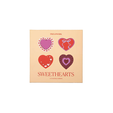 Sweetheart Cocktail Napkins - Set of 4