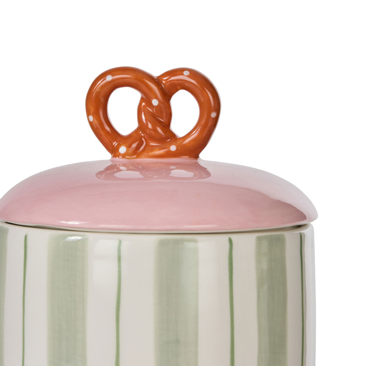 Pierre Pretzel Stripe Cannister Multi Coloured