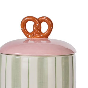Pierre Pretzel Stripe Cannister Multi Coloured