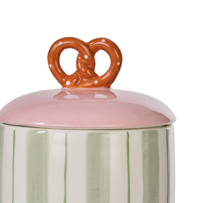 Pierre Pretzel Stripe Cannister Multi Coloured