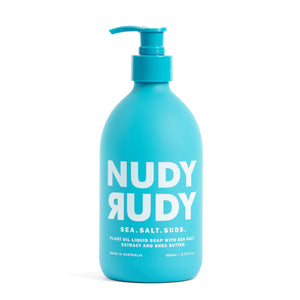 Nudy Rudy Liquid Hand Soap 500ml - Sea Salt Suds Soap