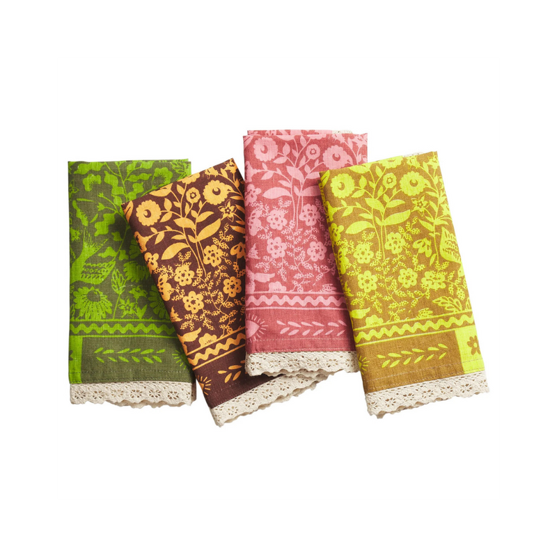 Indiana Linen Napkin Set - Citrine