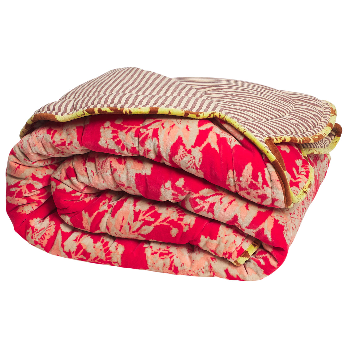 Hazel Scalloped Velvet Bedcover - Sage x Clare