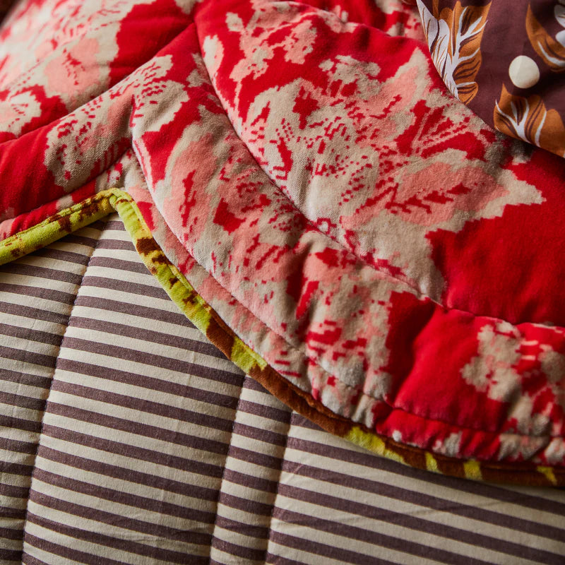 Hazel Scalloped Velvet Bedcover