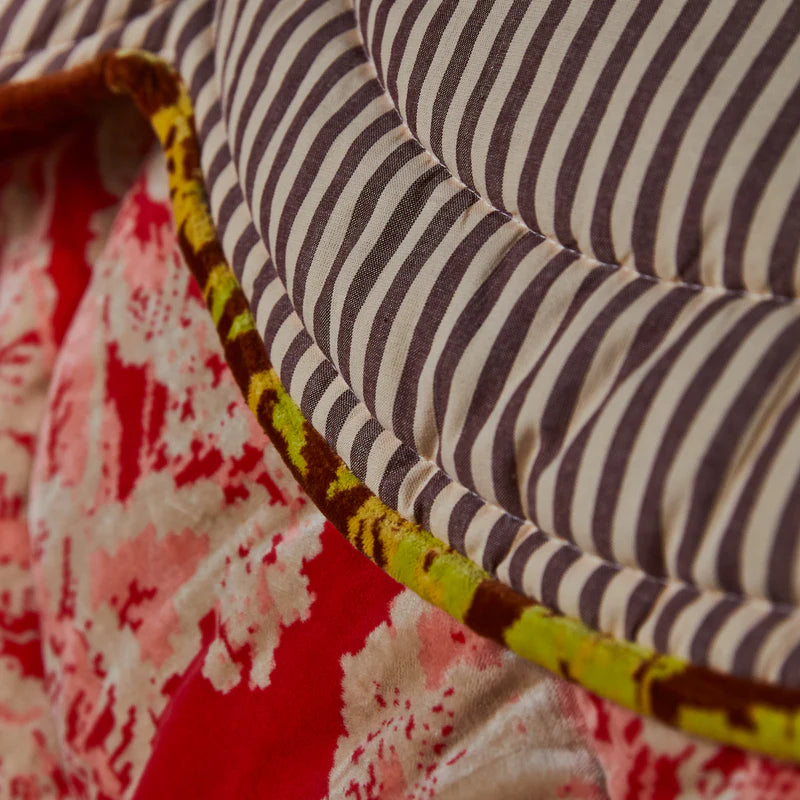 Hazel Scalloped Velvet Bedcover