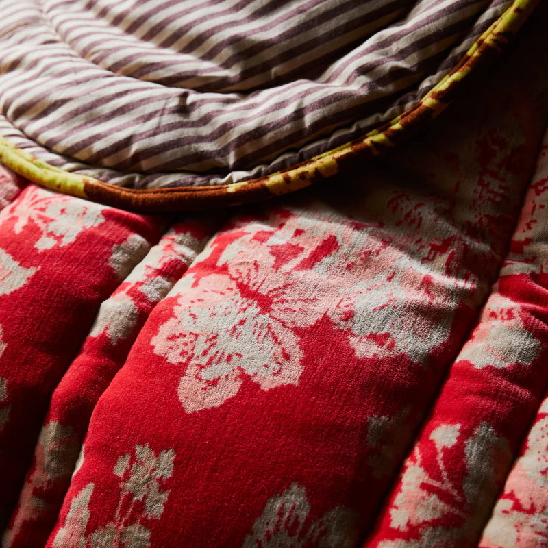 Hazel Scalloped Velvet Bedcover