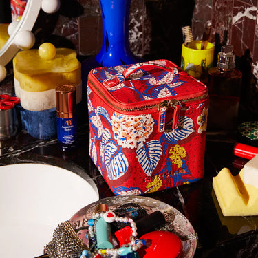 Heidi Small Vanity Case - Vermillion