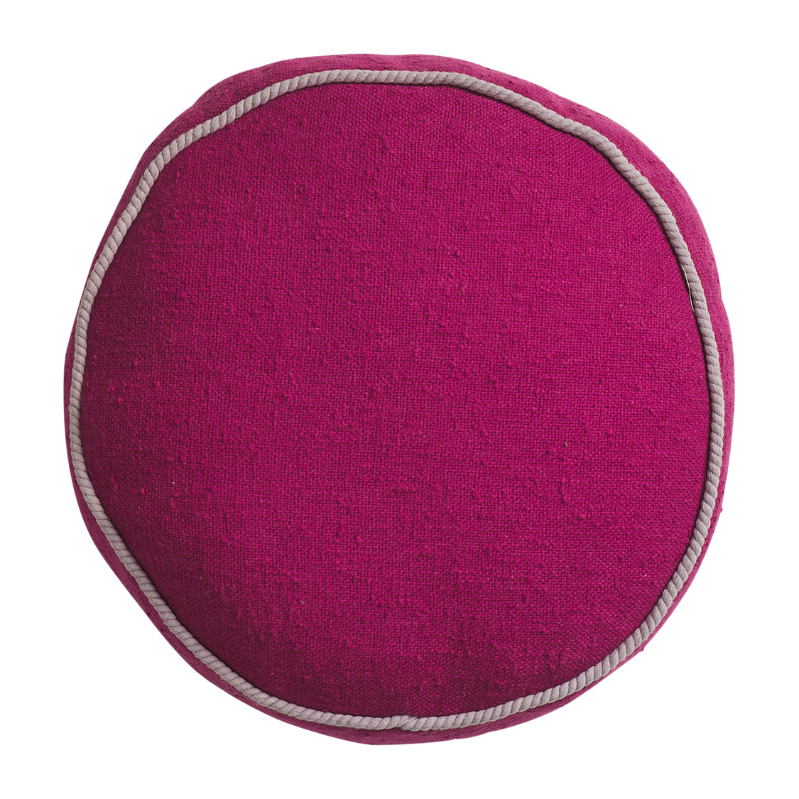 Dana Round Cushion - Plumberry Feather Insert - Sage x Clare