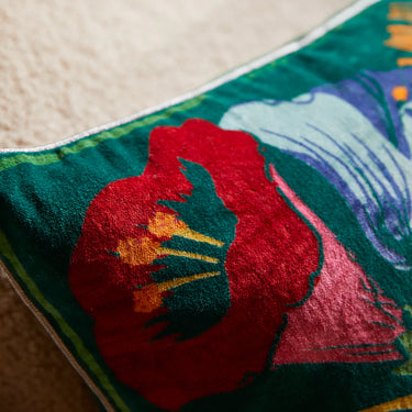 Ines Velvet Cushion - Verdant