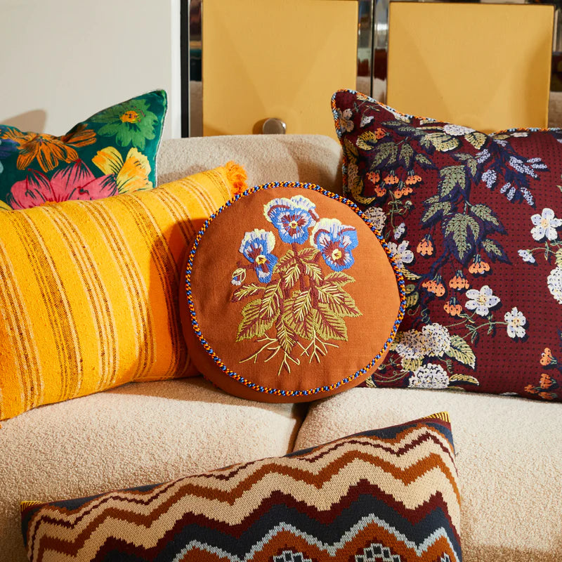 Helena Embroidered Cushion Feather Insert