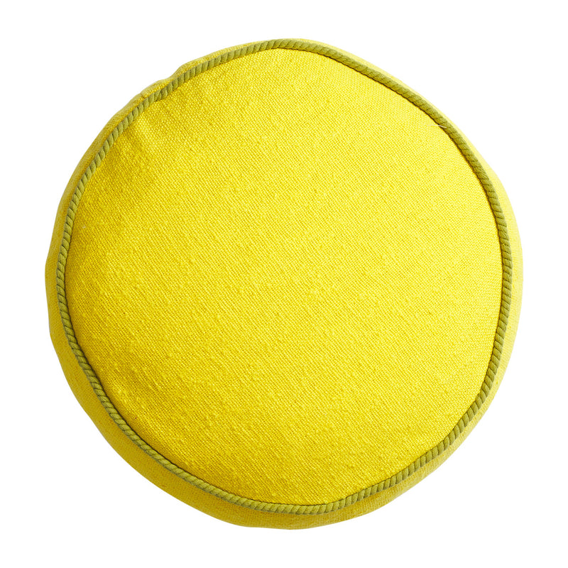 Dana Round Cushion - Medallion Feather Insert - Sage x Clare